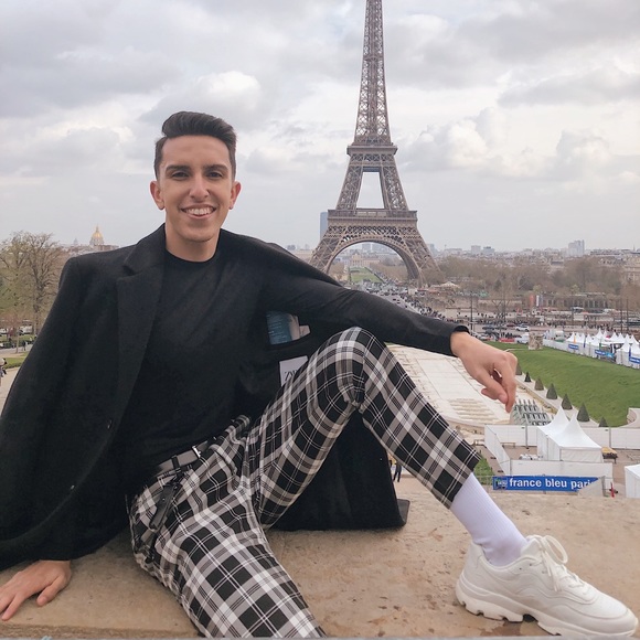 Black Checkered pants - Picture 1 of 3